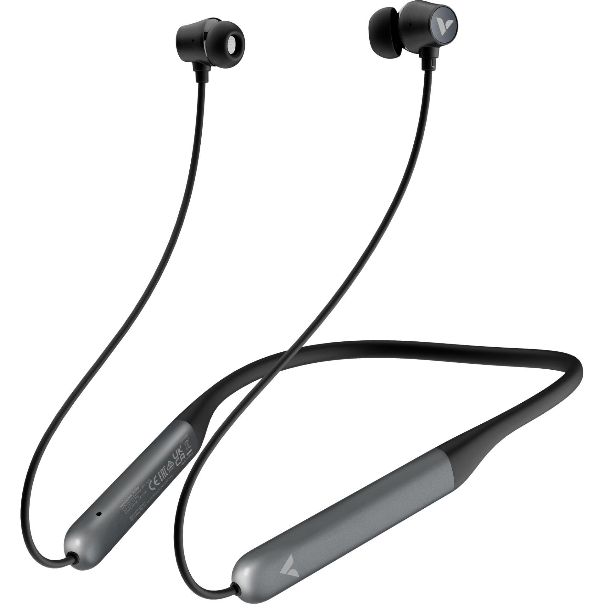 Verbatim TruSound ANC Neckband Earbuds Black - Verbatim TruSound ANC