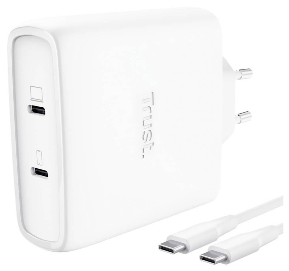 Trust Maxo Chargeur GaN USB-C 100W à 2 ports - Trust Maxo Chargeur