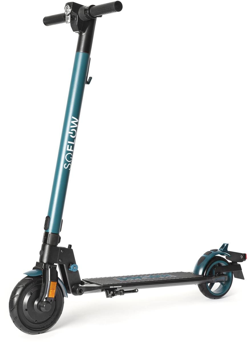 SOFLOW - SO1 E-Scooter, black/green, mit dt. Straßenzulassung