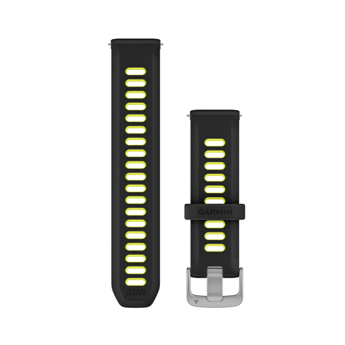 Garmin Schnellwechsel-bracelet 20 mm silicone black/Gelb - suitable