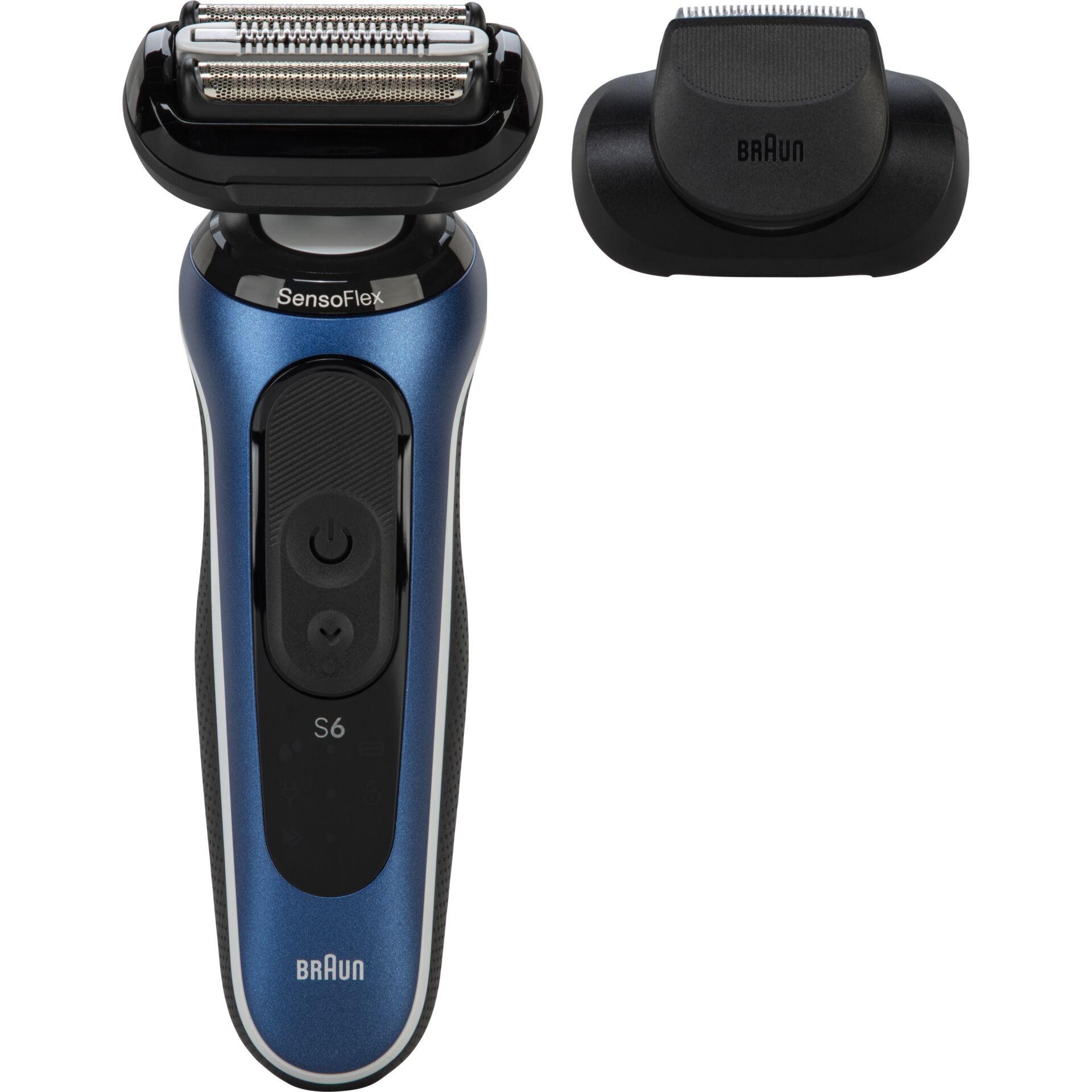 Braun 62-B1200s Series 6 Rasierer abwaschbar Blau