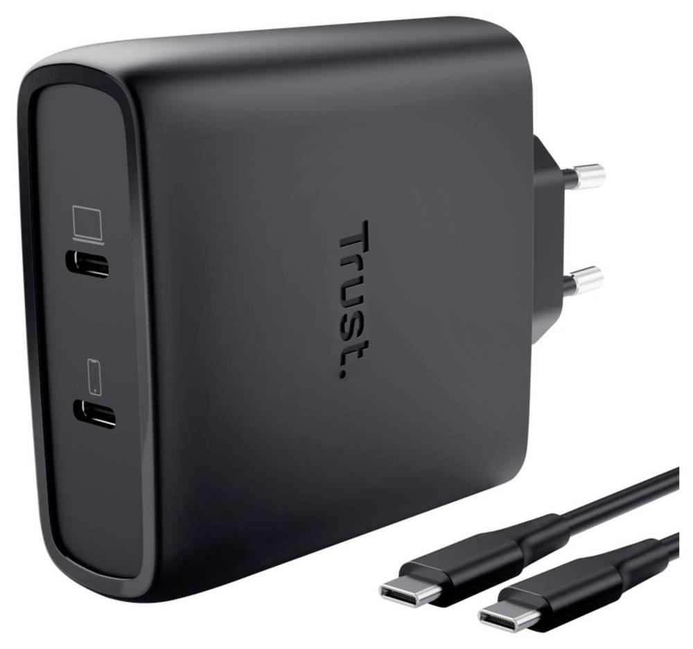 Trust Maxo 100W 2-Port USB-C GaN Charger - Trust Maxo 100W 2-Port USB-
