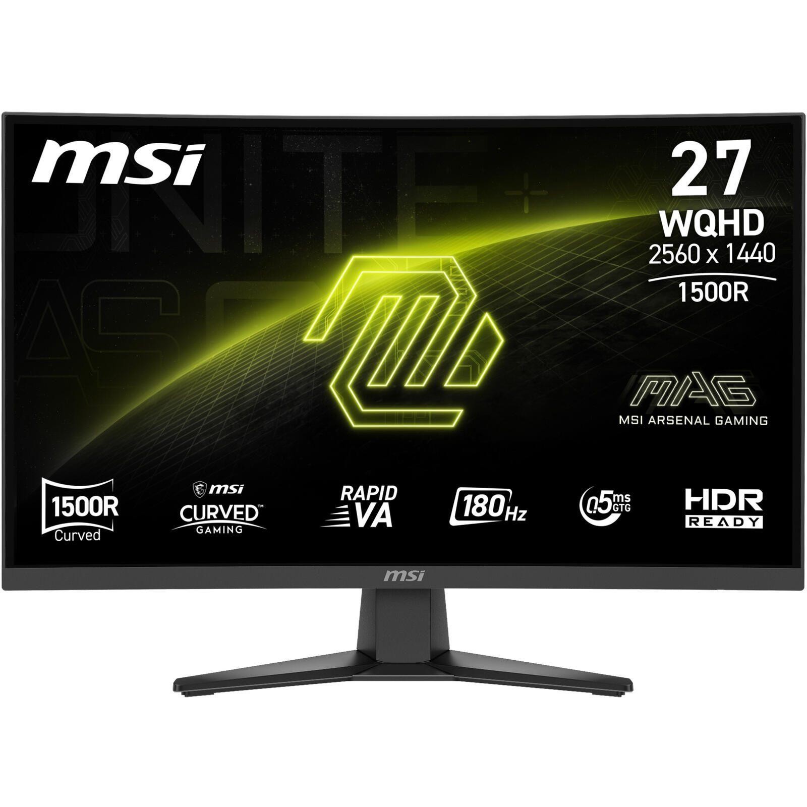 68,58cm/27" (2560x1440) MSI MAG 275CQF E18 16:9 Curved RapidVA 0,5ms