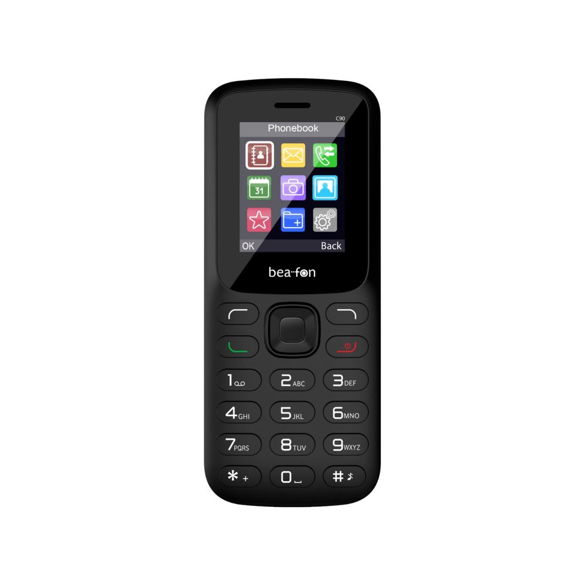 Beafon C190 LTE 6.2 cm (2.44") 67 g Black Senior phone - Beafon C190