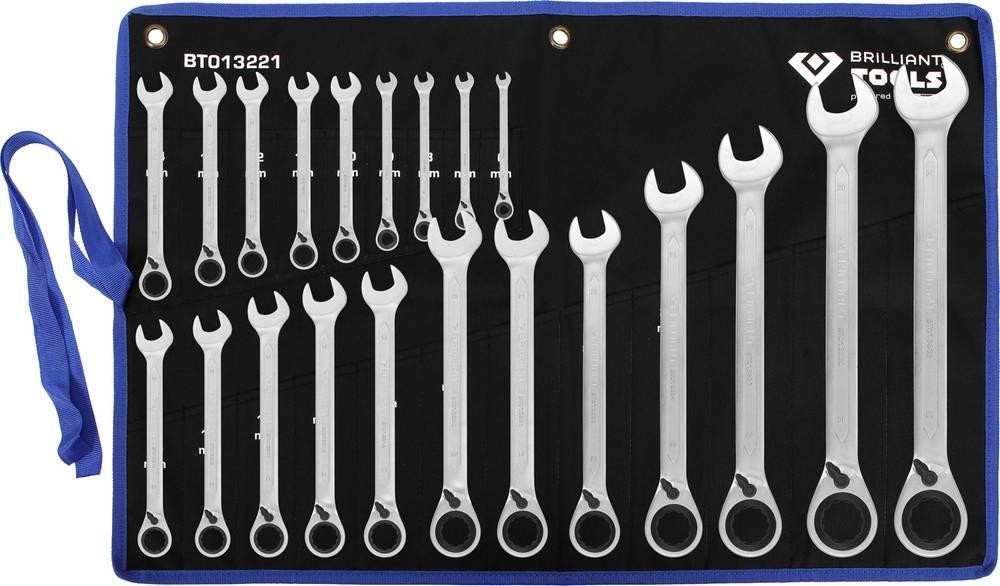 Brilliant Tools BT013221 BT013221 Ring-Ratschenschlüssel-Satz Schlü