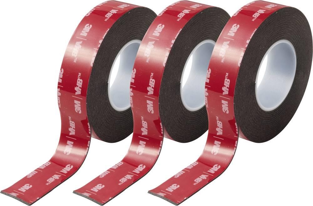 3M VHB 5952F/193 Doppelseitiges Klebeband Schwarz (L x B) 3m x
