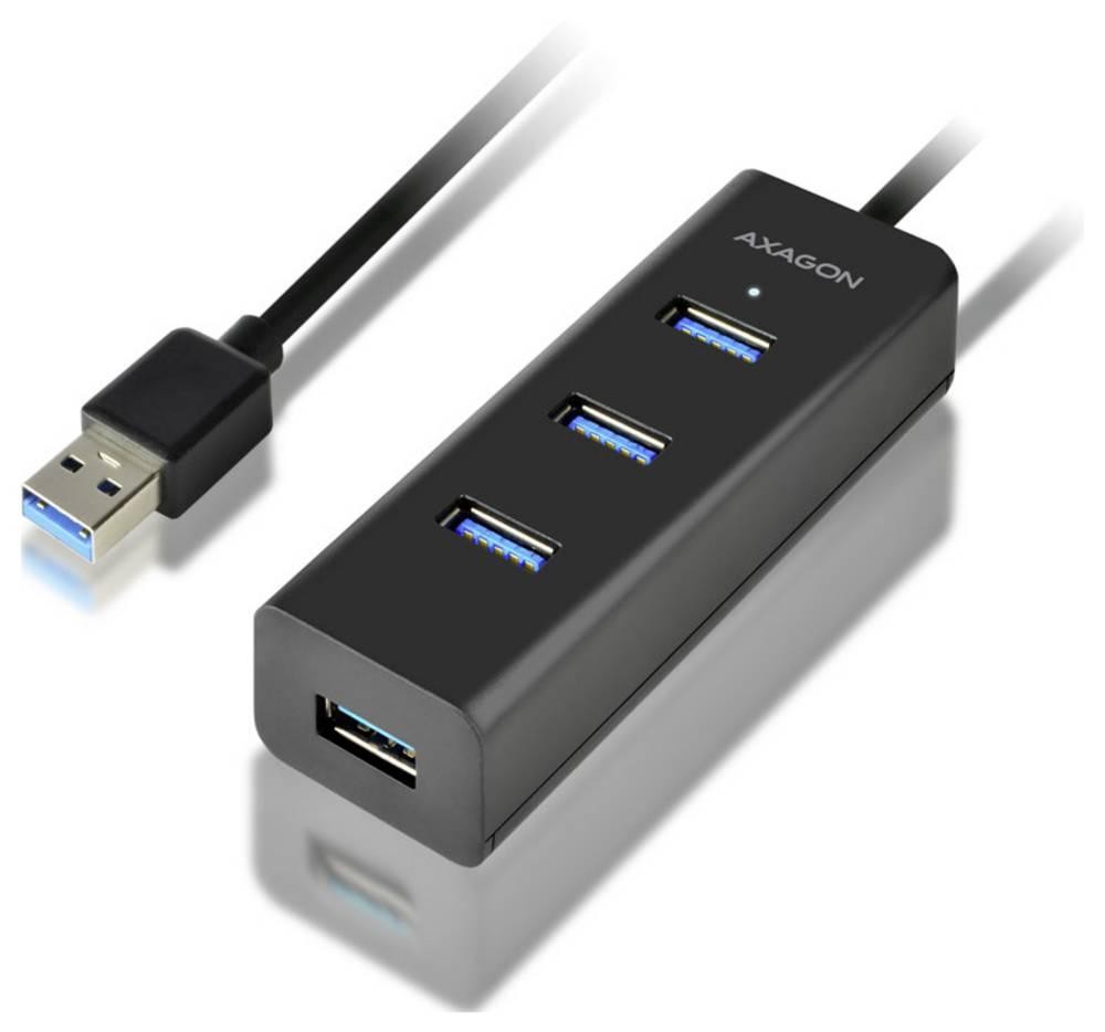 Axagon HUE-S2BL 4x USB 3.0 CHARGING hub w. 1.2m cable, power micro