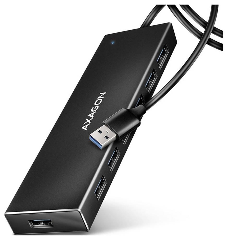 AXAGON HUE-F7A USB-Hub 7 Port USB-A (USB 3.0), Micro USB USB 3.2 Gen1