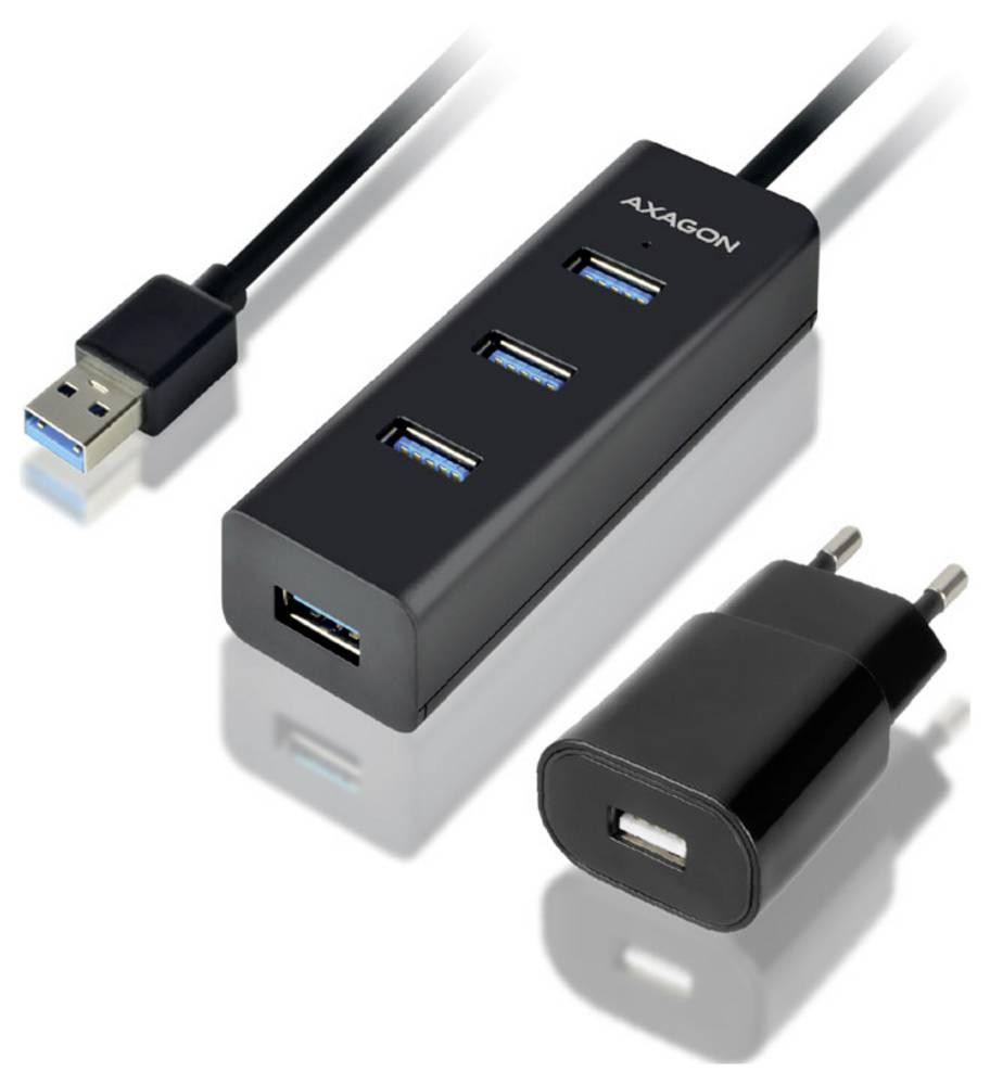 Axagon HUE-S2BP 4x USB 3.0 CHARGING hub w. 1.2m cable incl. AC