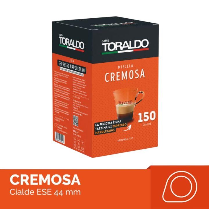 caffe TORALDO MISCELA CREMOSA 44mm ESE System Kaffee Pads 150 pièce