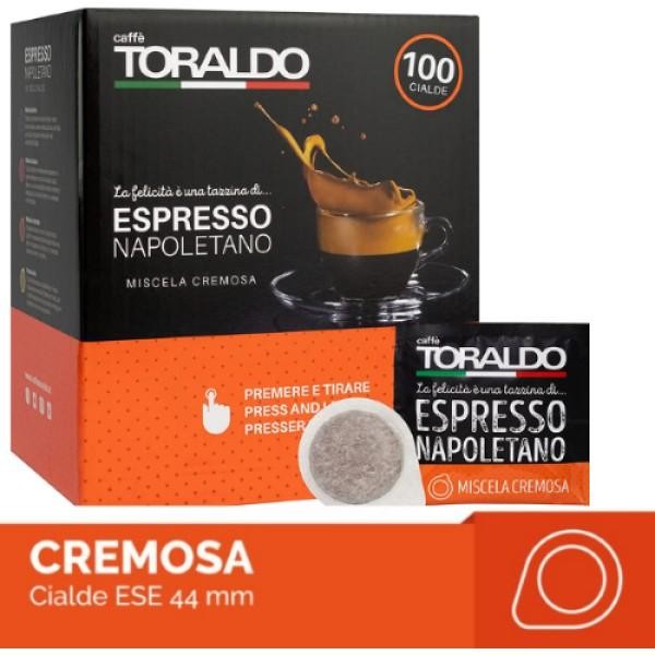 caffe TORALDO MISCELA CREMOSA 44mm ESE System Kaffee Pads 100 Stück