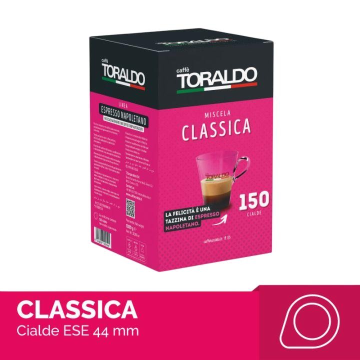 caffe TORALDO MISCELA CLASSICA 44mm ESE System Kaffee Pads 150 Stück