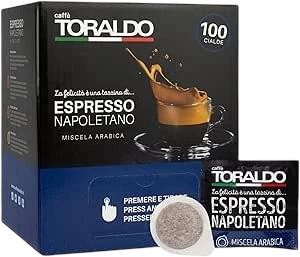 caffe TORALDO MISCELA ARABICA 44mm ESE System Kaffee Pads 100 Stück