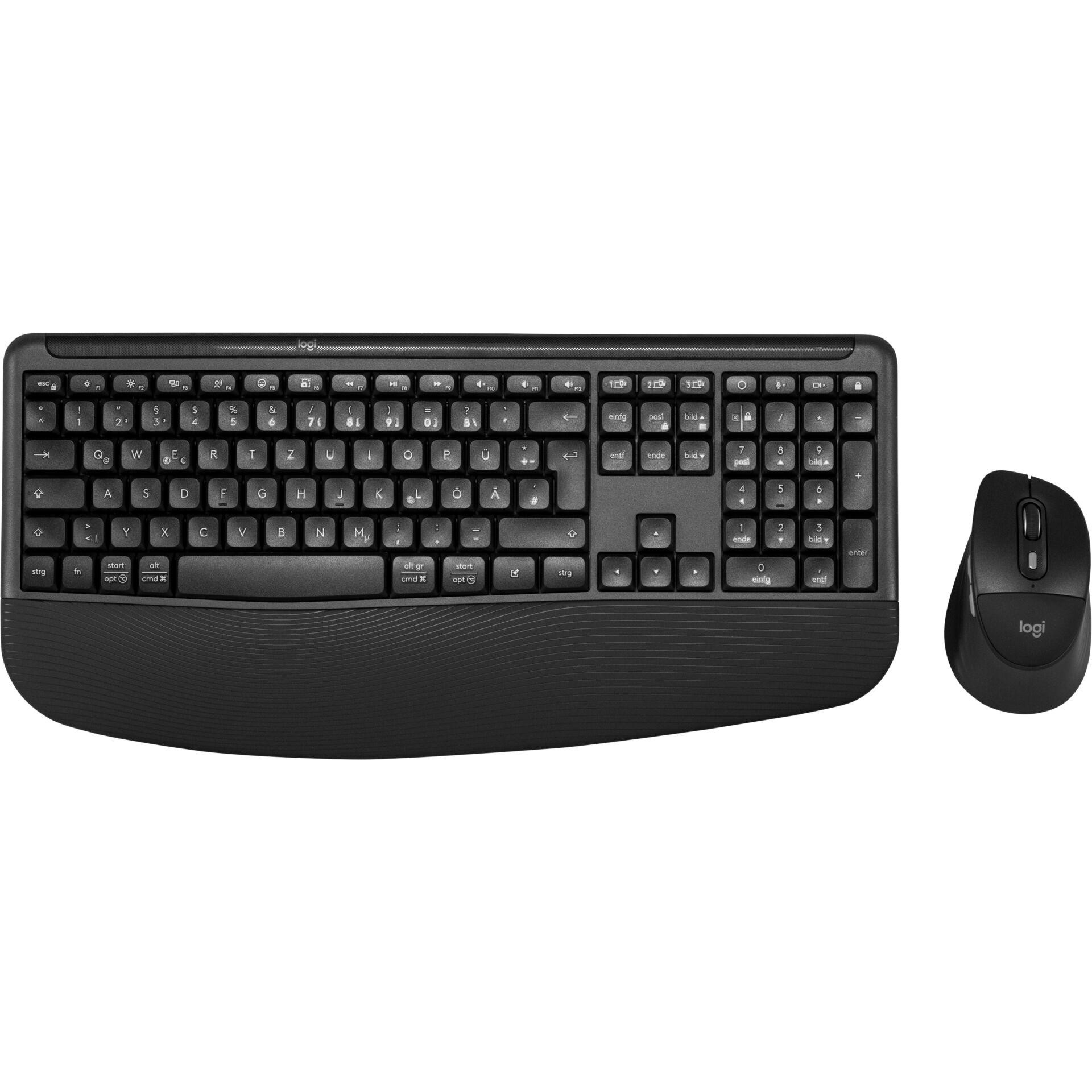 Logitech Signature Comfort Plus Combo MK880 kabelloses Tastatur-Maus-