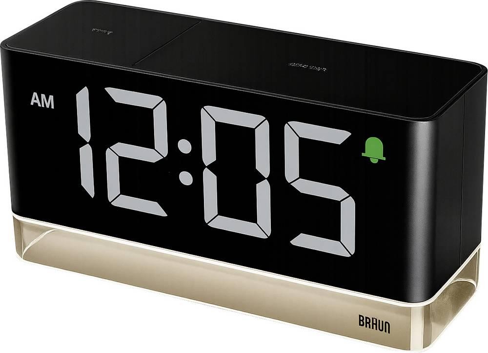 Braun 67128 alarm clock black Großes Display