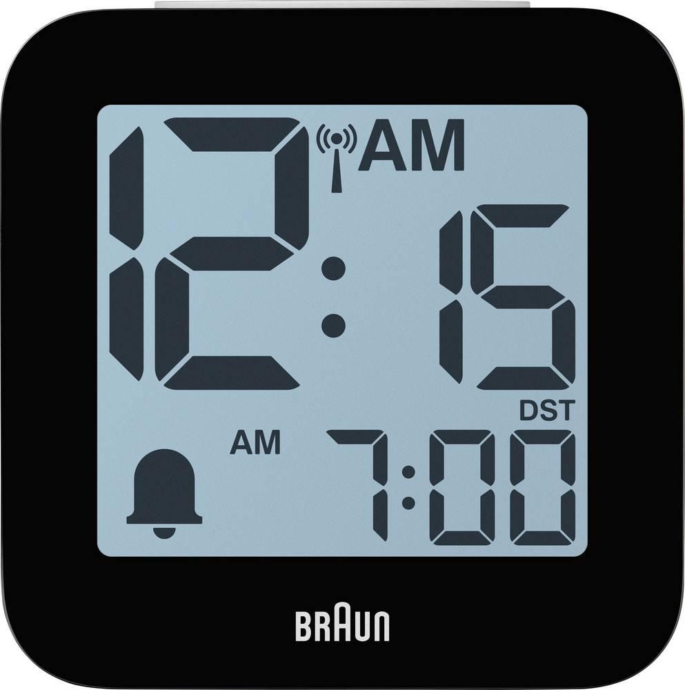 Braun 60076 Elektronik Wecker Weiß Großes Display