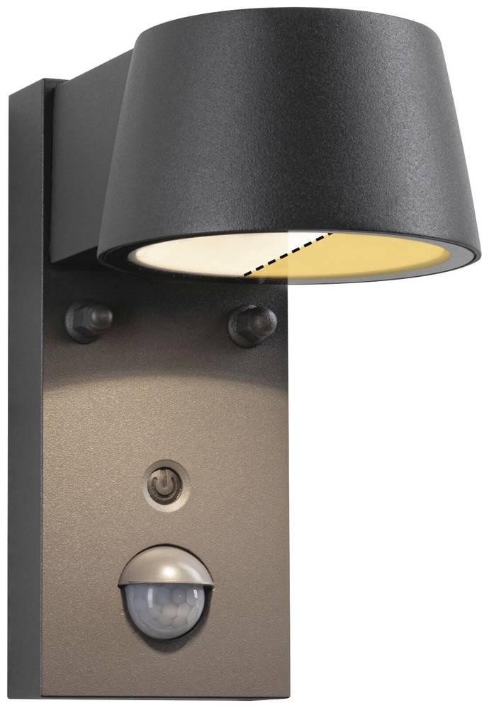 Paulmann Capea 2200K-3000K PIR 94714 Außenwandleuchte LED 6W Schwarz