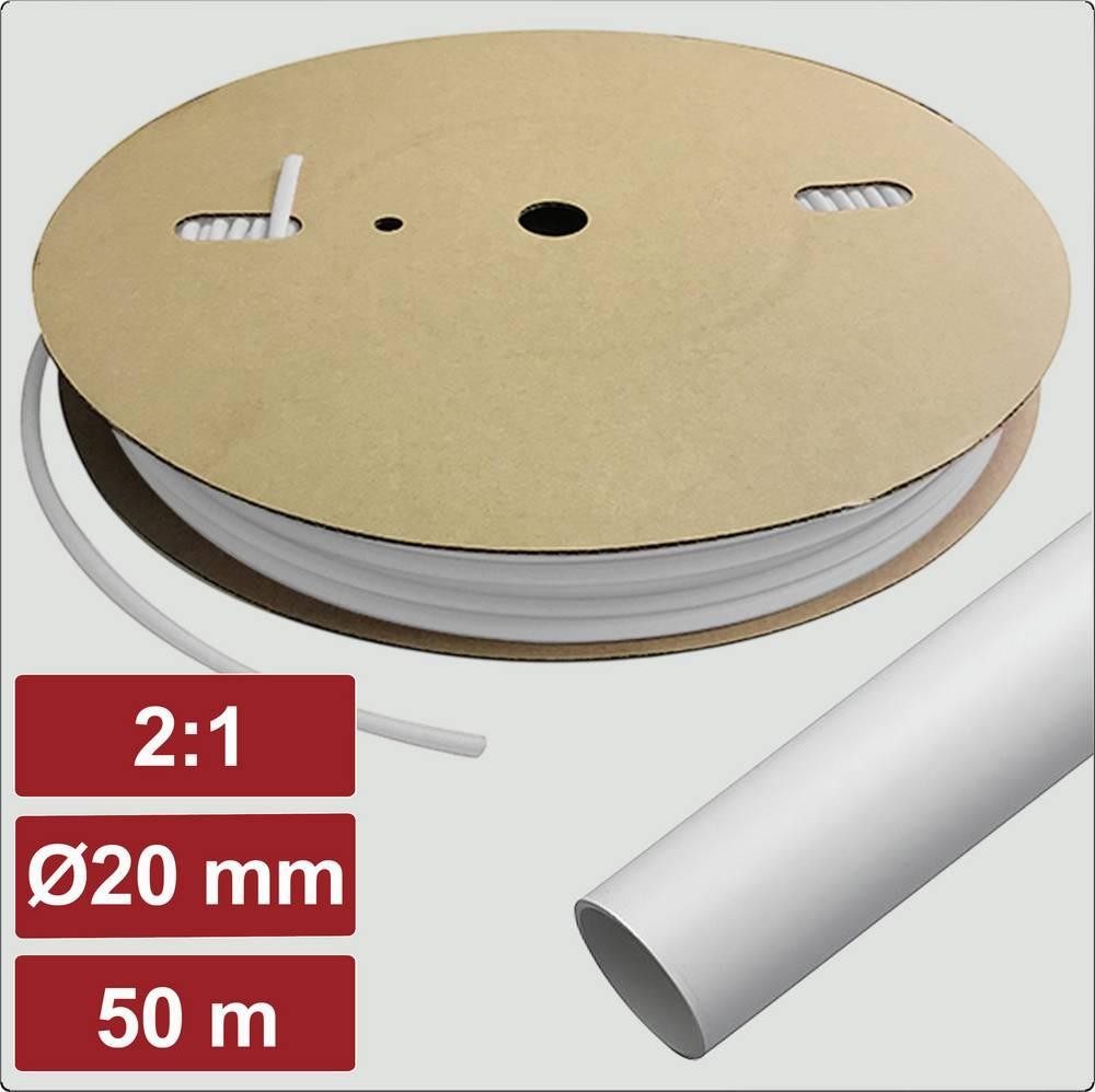 Electronic Garage EG25CA032 Schrumpfschlauch mit Kleber Weiß 20mm