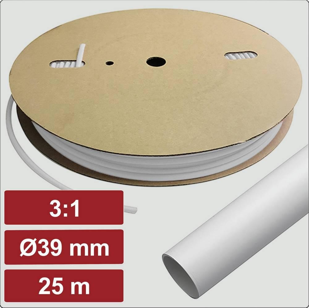 Electronic Garage EG25CA090 Schrumpfschlauch mit Kleber Weiß 39mm