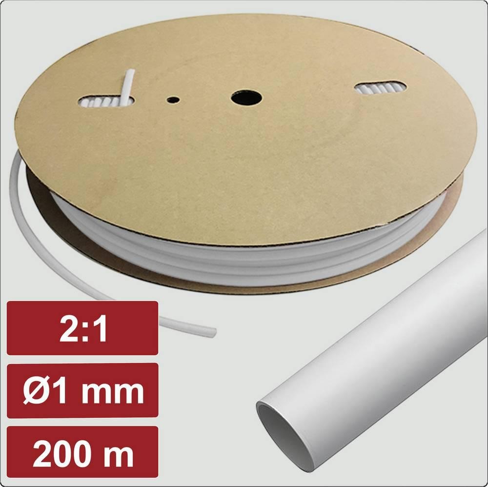 Electronic Garage EG25CA022 Schrumpfschlauch mit Kleber Weiß 1mm 0.