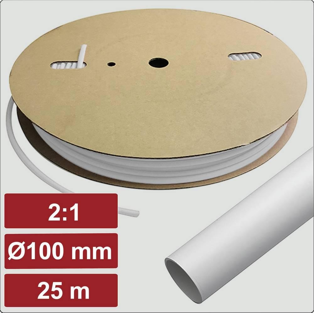 Electronic Garage EG25CA042 Schrumpfschlauch mit Kleber Weiß 100mm