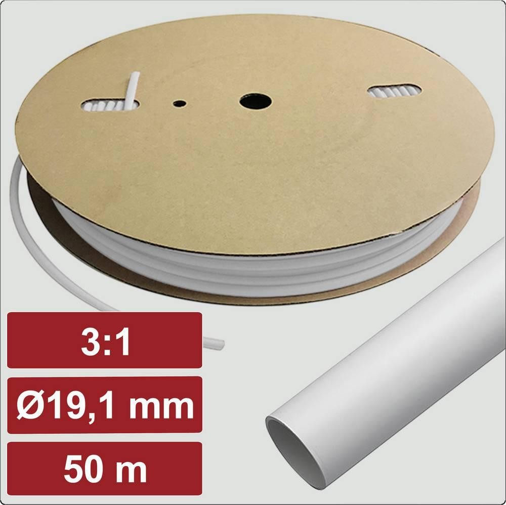 Electronic Garage EG25CA087 Schrumpfschlauch mit Kleber Weiß 19.1mm