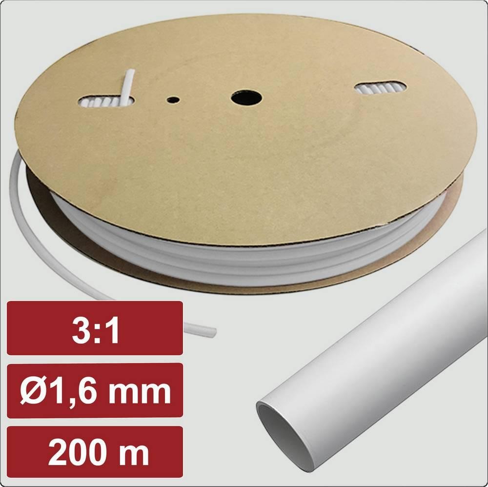 Electronic Garage EG25CA078 Schrumpfschlauch mit Kleber Weiß 1.6mm 0.