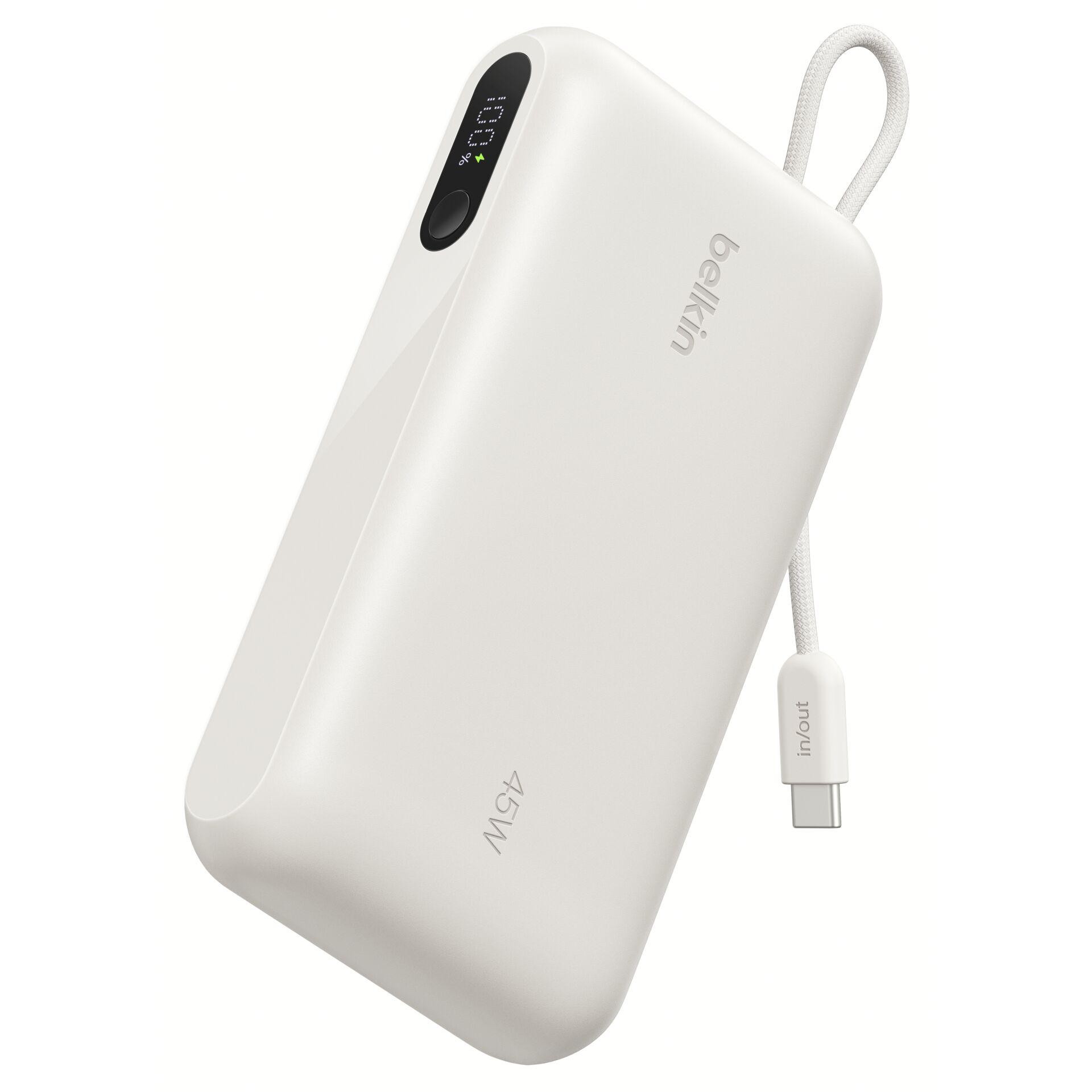 Belkin BOOST CHARGE Powerbank, 20.000mAh 45W, USB-A & -C, sand