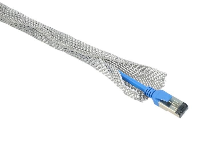 Delock Geflechtschlauch zur EMV Abschirmung selbstschließend 5 m x
