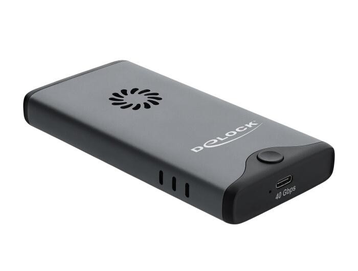 Delock USB Type-C 40 Gbps Gehäuse für 1 x M.2 NVMe PCIe SSD mit