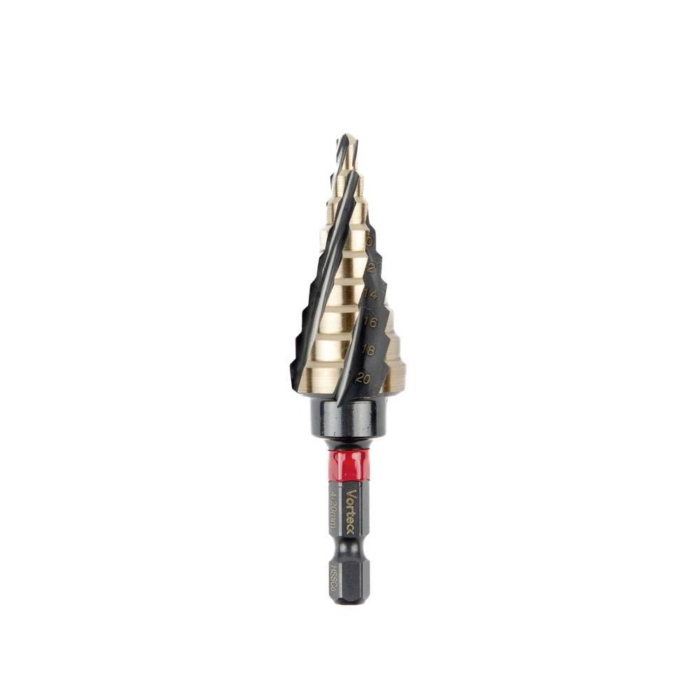 C.K T3016 4-20 HSSE-Co 5 Stufenbohrer 4 mm, 6 mm, 8 mm, 10 mm, 12 mm,