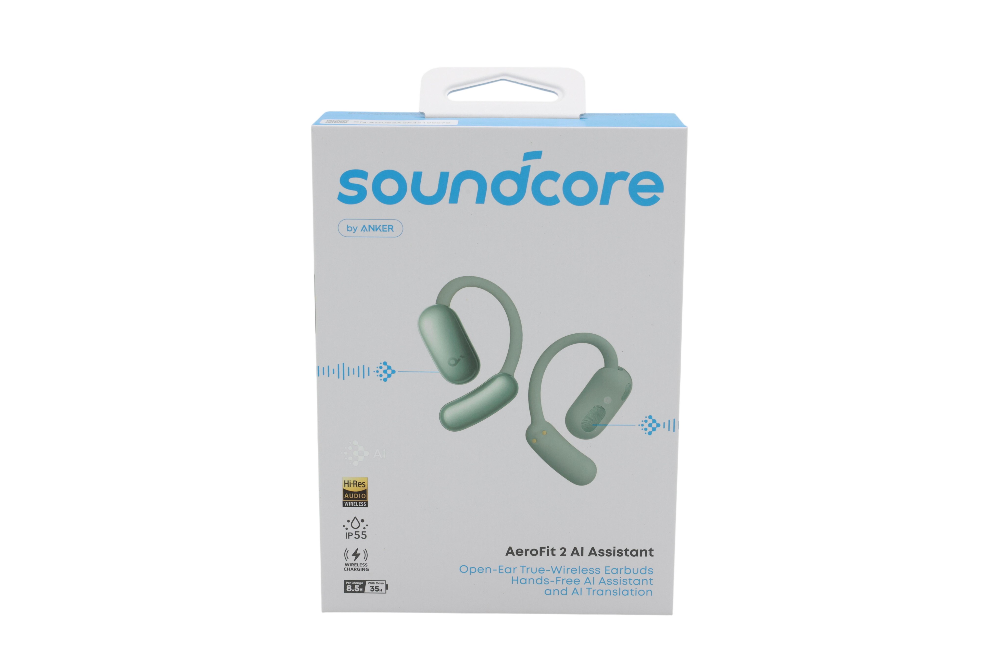 ANKER Soundcore AeroFit 2 AI green Open-Ear-Kopfhrer 35 Stunden