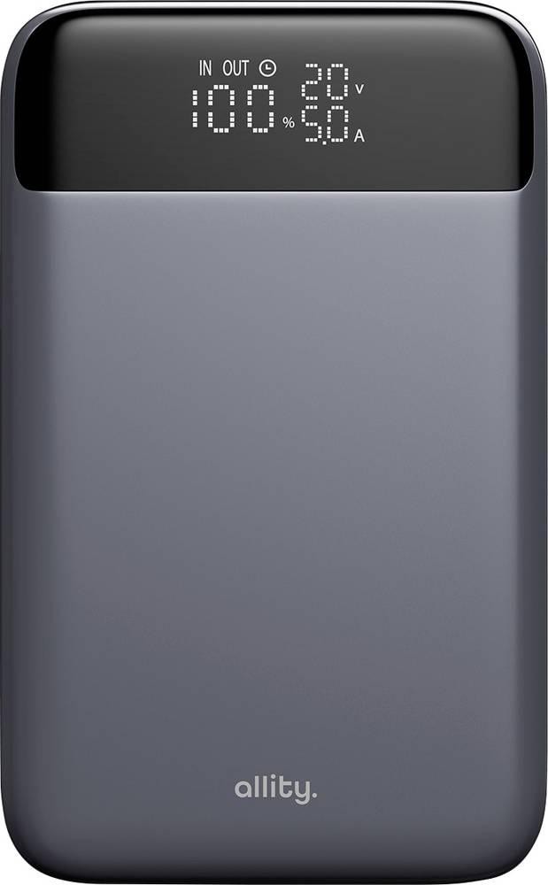 Allity APB-200 Powerbank 19200 mAh Quick Charge, USB PD LiPo Grau