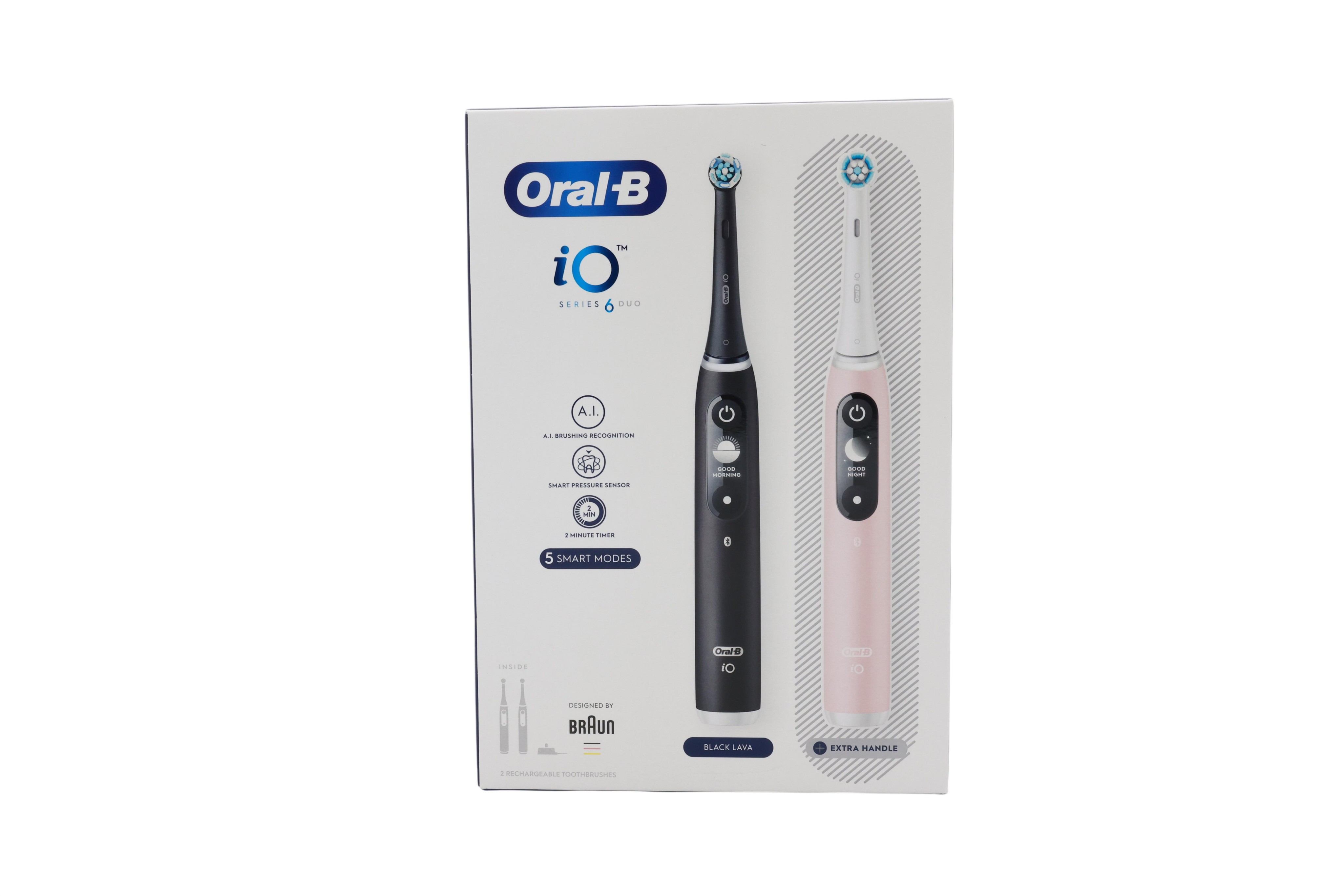 Oral-B iO 6 Adult Rotating toothbrush Black, Pink - Oral-B iO 6,