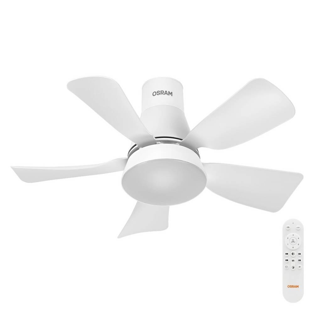 OSRAM HOMELIGHTING Ceiling Fan Leste 445mm 21W CCT Deckenventilator