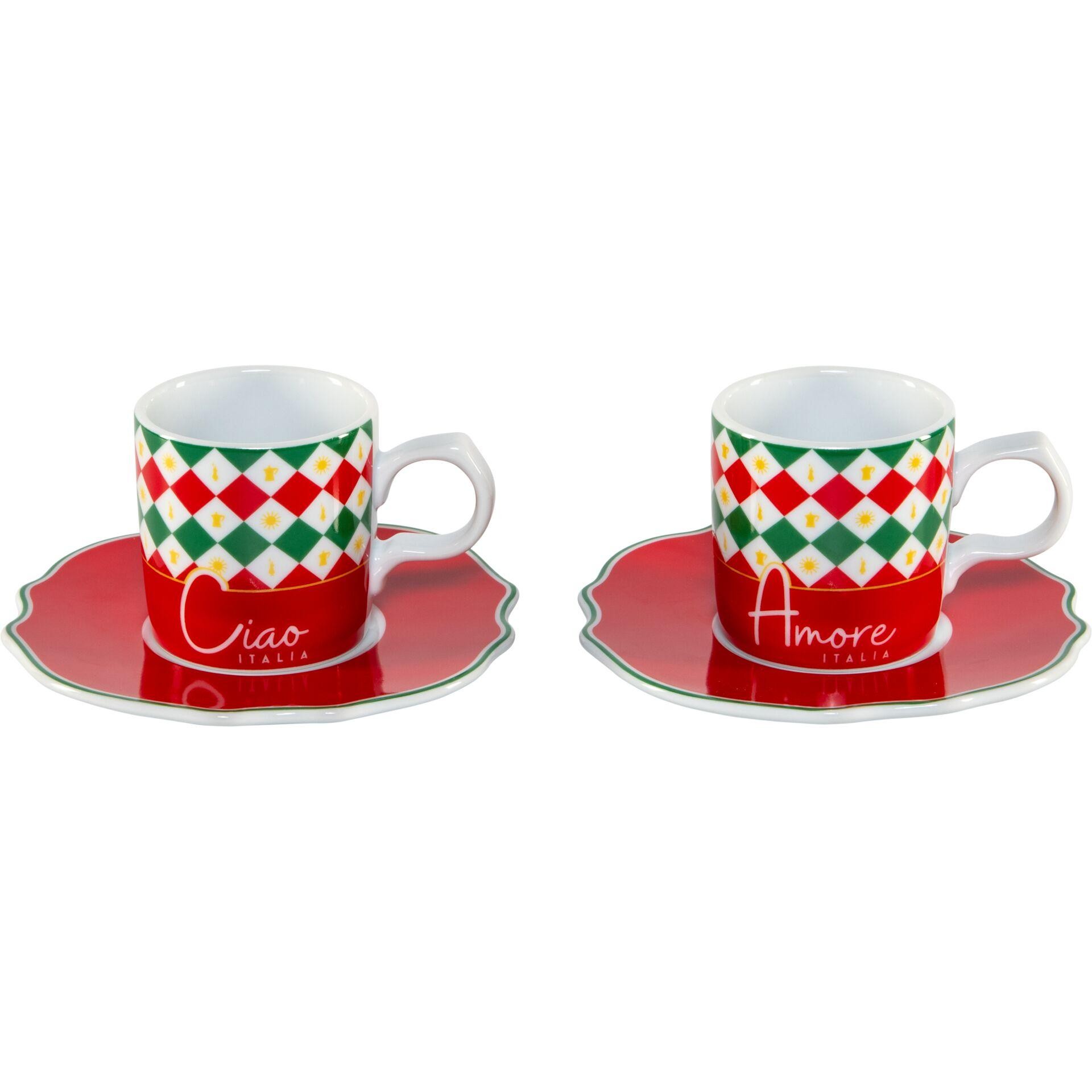 Bialetti Tricolore Tasse Multicolore Espresso 1 pièce(s) - Bialetti