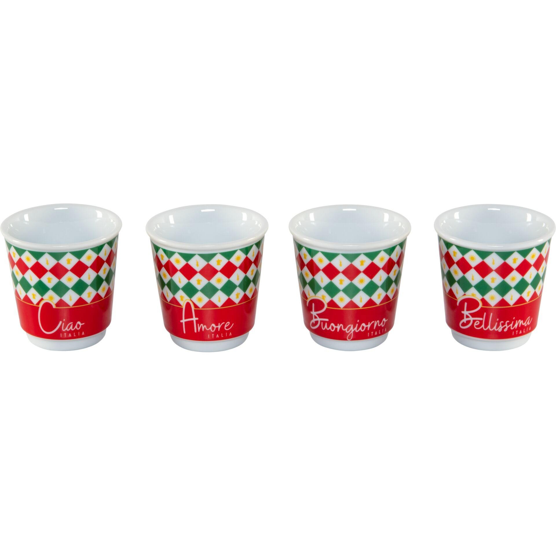 Bialetti Tricolore Tasse Multicolore Espresso 1 pièce(s) - Bialetti