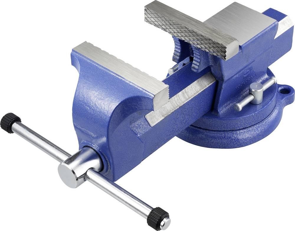 TOOLCRAFT Schraubstock TO-10398738 Backenbreite: 100mm Spann-Weite (