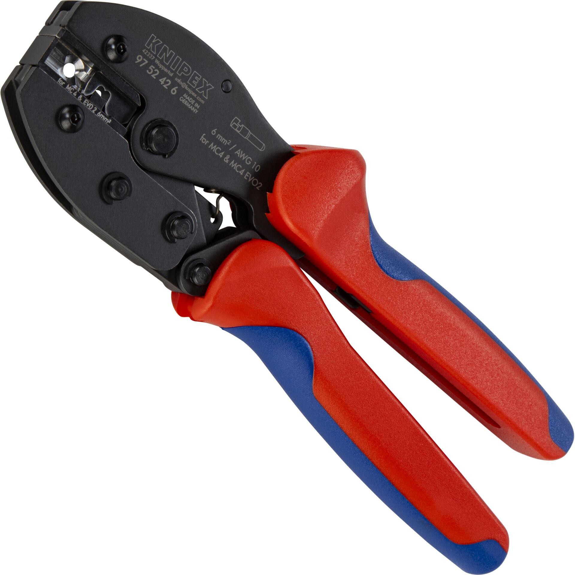 Knipex 97 52 42 6 Crimpzange Solar-Steckverbinder, Photovoltaik-