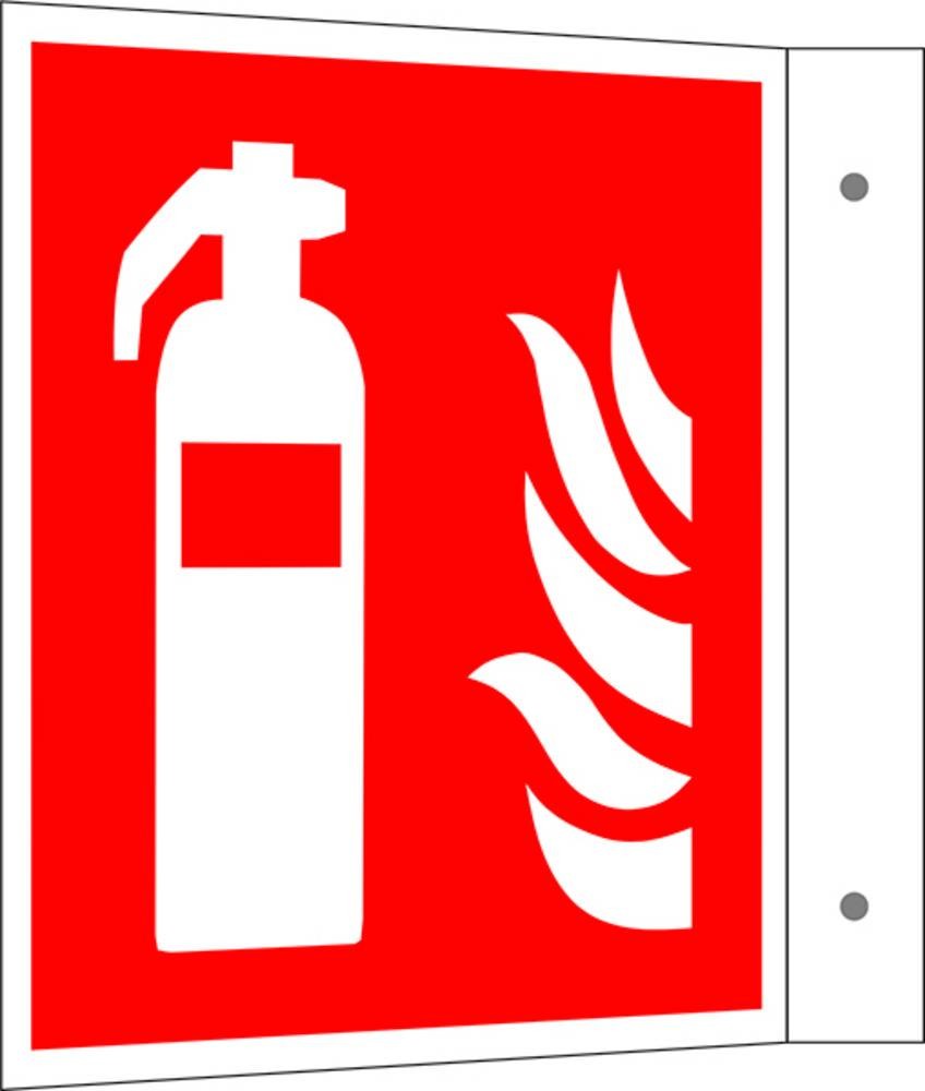 SafetyMarking Brandschutzschild Feuerlöscher Aluminium (B x H) 150mm