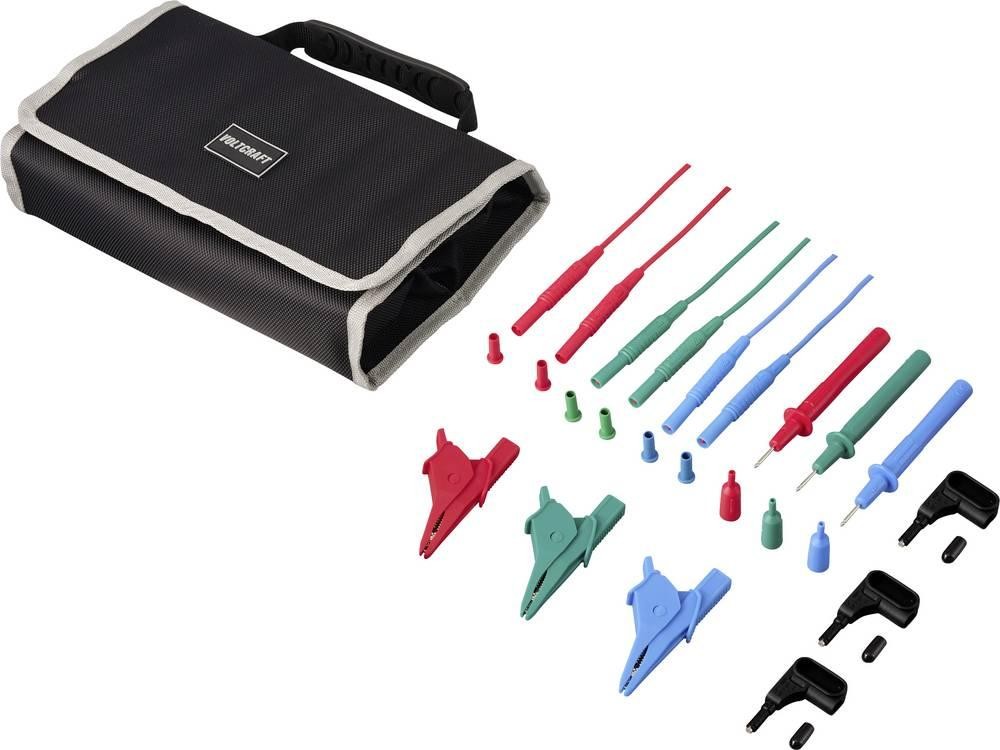 VOLTCRAFT MLSet-140 Messleitungs-Set Steckanschluss 4mm Krokoklemmen,