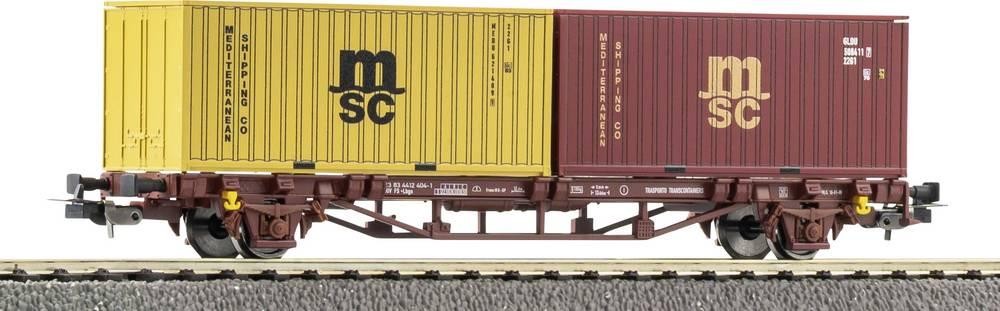 PIKO 27750 Containertragwagen DC 2x 20'' Container MSC