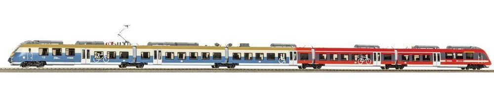 PIKO 21824 H0 Elektrotriebzug BR442 \ Talent 2\ S-Bahn Rostock DB AG