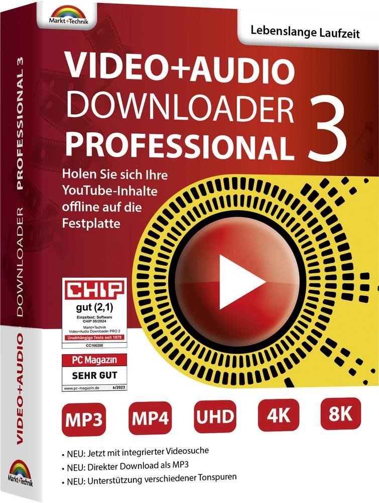 Markt & Technik 81696 Video+Audio Downloader Professional 3 Windows