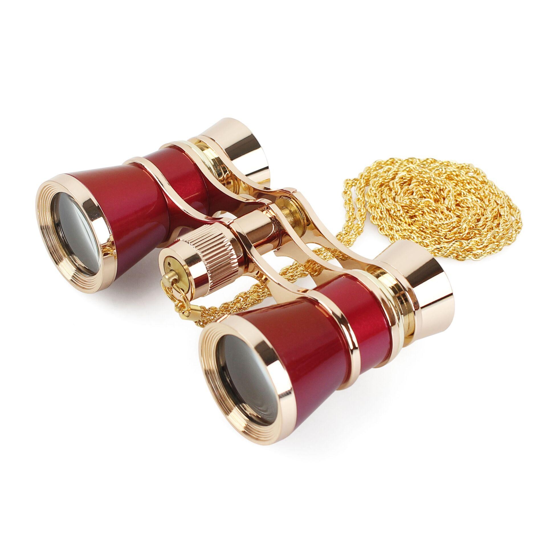 Braun Binocular Opera 3x25 gold/burgundrot
