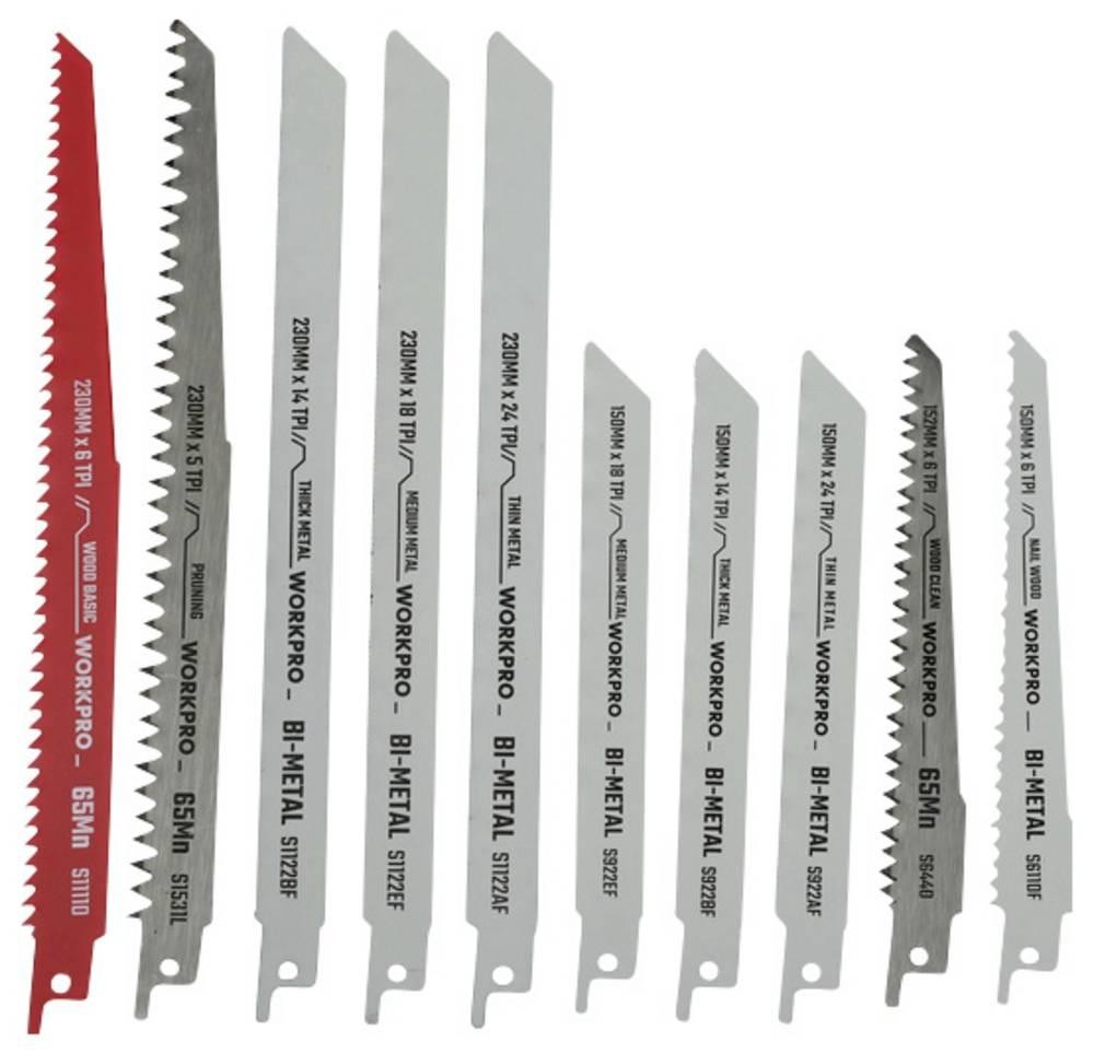 WorkPro WP404132 Säbelsägeblatt-Set Sägeblatt-Länge 230mm 10St.