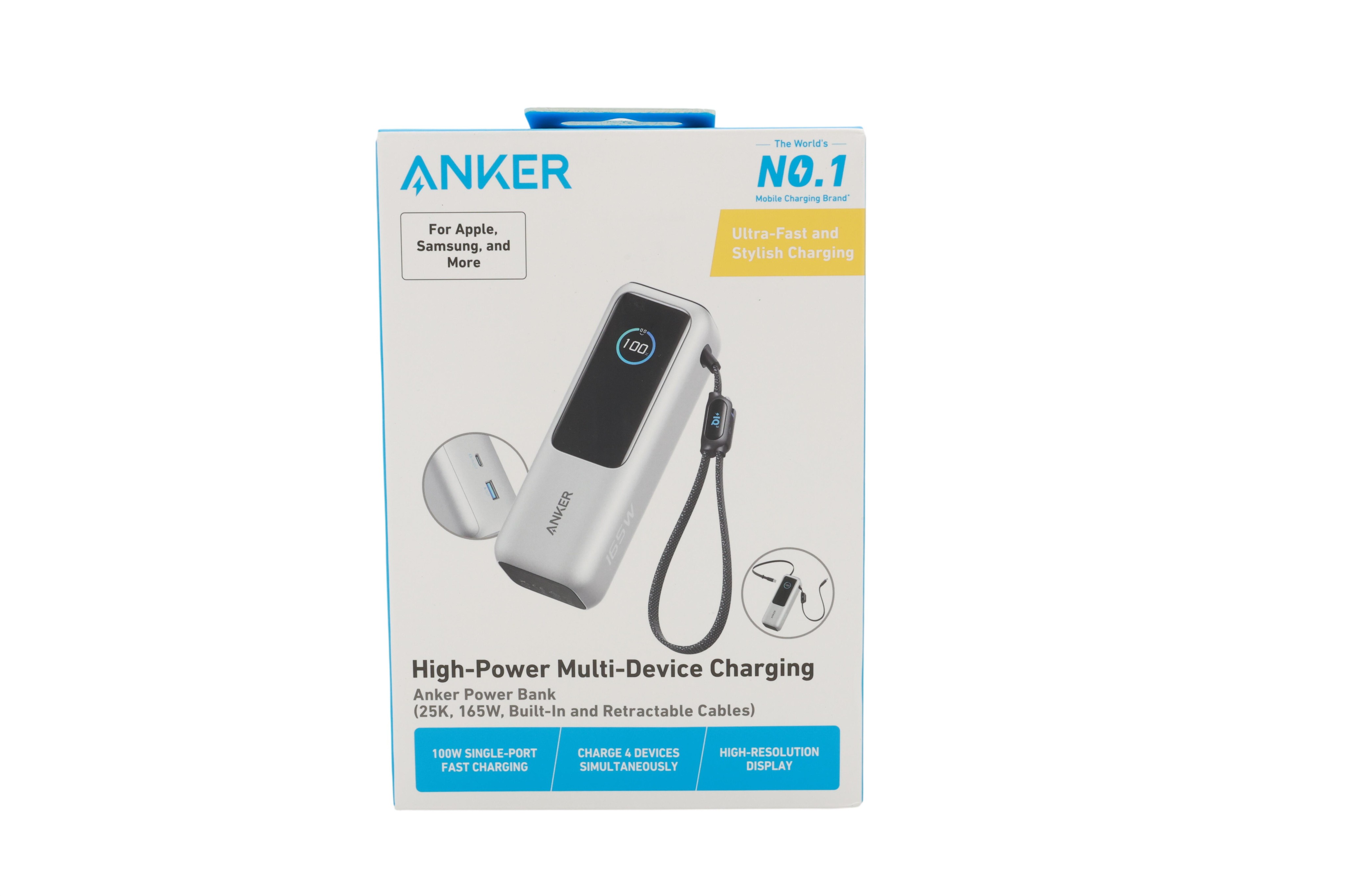 Anker A1695H41 banque d'alimentation électrique 25000 mAh Argent -