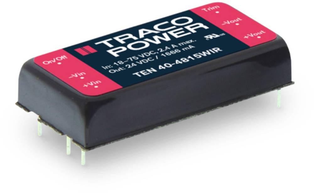 TracoPower TEN 40-2413WIR DC/DC-Wandler, Print 24 V/DC 15 V/DC 2.67A