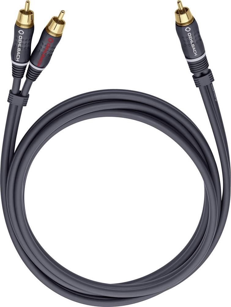 Oehlbach 23710 Audio Anschlusskabel 10.00m Anthrazit