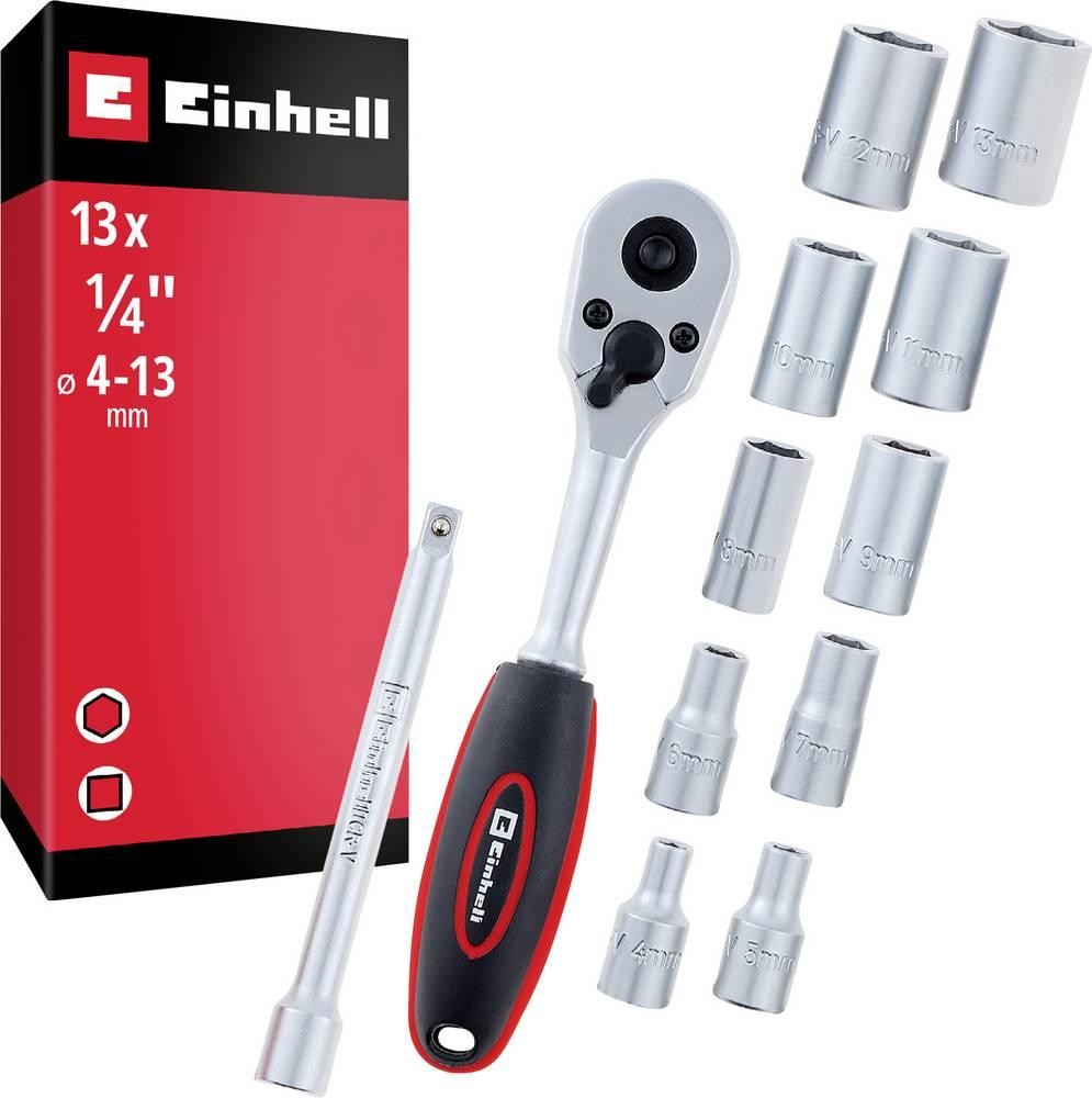 Einhell Umschaltknarren-Set metrisch 1/4\ 13teilig 372411